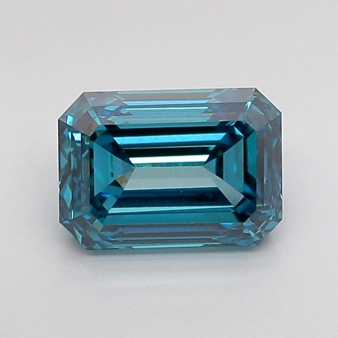 Loose Diamond - EMERALD 1.51ct Fancy Vivid Blue VS1: Loose Diamond - EMERALD 1.51ct Fancy Vivid Blue VS1 Source: This is a real non-mined Diamond that has been grown in a lab Shape: EMERALD Carats: 1.51 Color: Fancy Vivid Blue Certification: IGI Video: