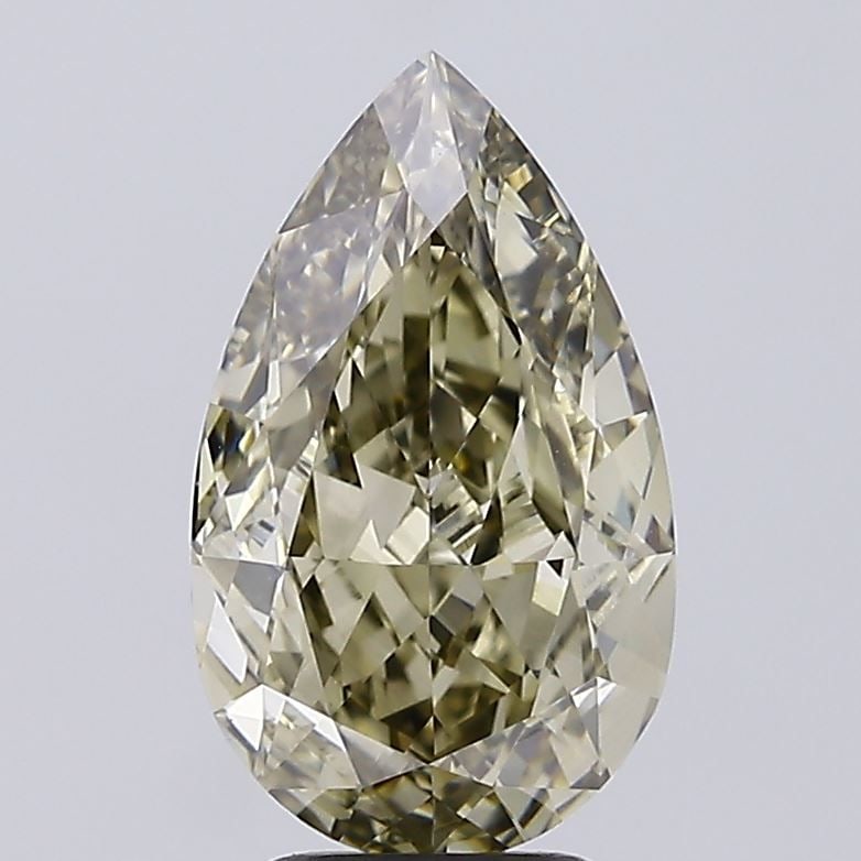 Loose Diamond - PEAR 4.03ct Very Light Grayish Yellow VS1: Loose Diamond - PEAR 4.03ct Very Light Grayish Yellow VS1 Source: This is a real non-mined Diamond that has been grown in a lab Shape: PEAR Carats: 4.03 Color: Very Light Grayish Yellow Certification: