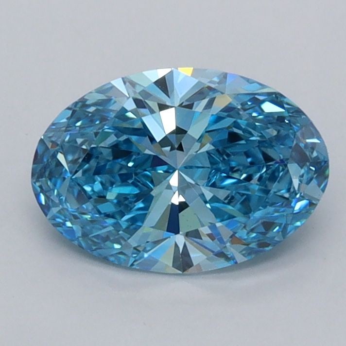 Loose Diamond - OVAL 1.06ct Fancy Vivid Blue VVS1: Loose Diamond - OVAL 1.06ct Fancy Vivid Blue VVS1 Source: This is a real non-mined Diamond that has been grown in a lab Shape: OVAL Carats: 1.06 Color: Fancy Vivid Blue Certification: IGI Video: