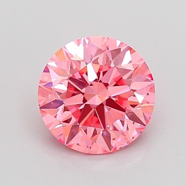 Loose Diamond - ROUND 1.52ct Fancy Vivid Pink VS2: Loose Diamond - ROUND 1.52ct Fancy Vivid Pink VS2 Source: This is a real non-mined Diamond that has been grown in a lab Shape: ROUND Carats: 1.52 Color: Fancy Vivid Pink Certification: IGI Video: