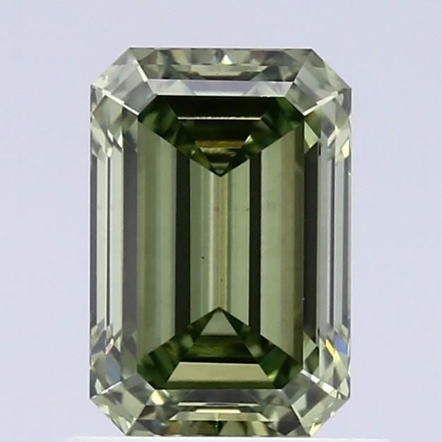 Loose Diamond - EMERALD 1.06ct Fancy Vivid Green VS1: Loose Diamond - EMERALD 1.06ct Fancy Vivid Green VS1 Source: This is a real non-mined Diamond that has been grown in a lab Shape: EMERALD Carats: 1.06 Color: Fancy Vivid Green Certification: IGI Video