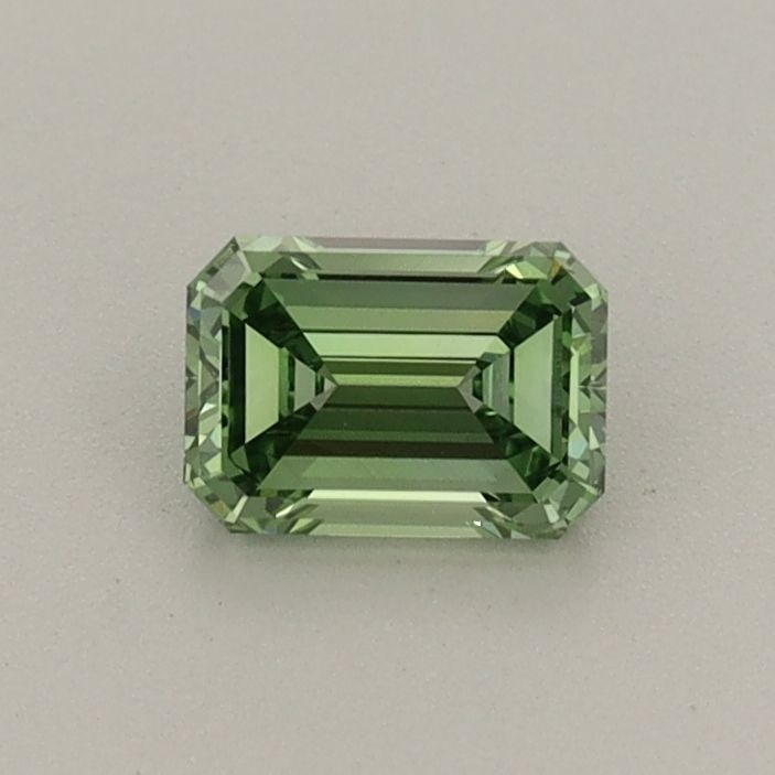 Loose Diamond - EMERALD 0.44ct Fancy Vivid Green VS1: Loose Diamond - EMERALD 0.44ct Fancy Vivid Green VS1 Source: This is a real non-mined Diamond that has been grown in a lab Shape: EMERALD Carats: 0.44 Color: Fancy Vivid Green Certification: IGI Video