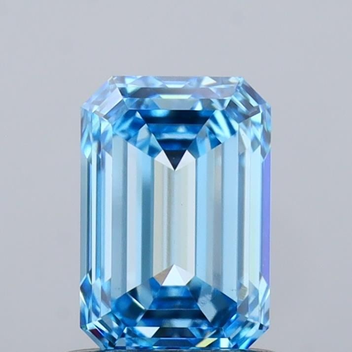 Loose Diamond - EMERALD 1.04ct Fancy Vivid Blue VVS2: Loose Diamond - EMERALD 1.04ct Fancy Vivid Blue VVS2 Source: This is a real non-mined Diamond that has been grown in a lab Shape: EMERALD Carats: 1.04 Color: Fancy Vivid Blue Certification: IGI Video: