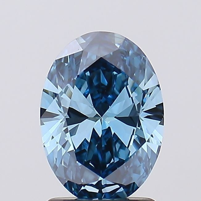 Loose Diamond - OVAL 1.55ct Fancy Vivid Blue VS1: Loose Diamond - OVAL 1.55ct Fancy Vivid Blue VS1 Source: This is a real non-mined Diamond that has been grown in a lab Shape: OVAL Carats: 1.55 Color: Fancy Vivid Blue Certification: IGI Video: