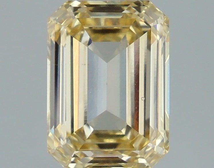 Loose Diamond - EMERALD 1.71ct Fancy Light Yellow SI1: Loose Diamond - EMERALD 1.71ct Fancy Light Yellow SI1 Source: This is a real non-mined Diamond that has been grown in a lab Shape: EMERALD Carats: 1.71 Color: Fancy Light Yellow Certification: IGI Vid