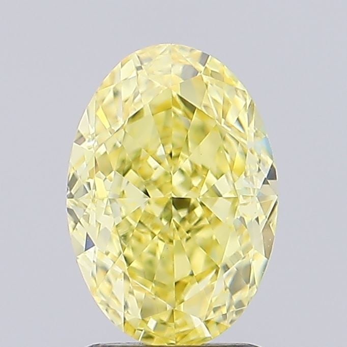 Loose Diamond - OVAL 1.56ct Fancy Intense Yellow VVS2: Loose Diamond - OVAL 1.56ct Fancy Intense Yellow VVS2 Source: This is a real non-mined Diamond that has been grown in a lab Shape: OVAL Carats: 1.56 Color: Fancy Intense Yellow Certification: IGI Vide