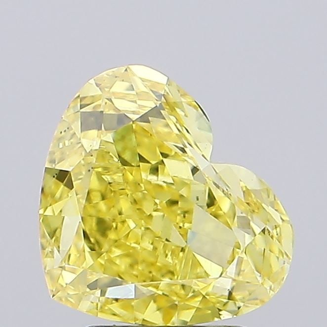 Loose Diamond - HEART 3.05ct Fancy Intense Yellow VS1: Loose Diamond - HEART 3.05ct Fancy Intense Yellow VS1 Source: This is a real non-mined Diamond that has been grown in a lab Shape: HEART Carats: 3.05 Color: Fancy Intense Yellow Certification: IGI Vid
