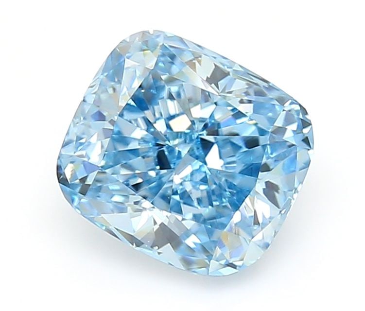 Loose Diamond - CUSHION MODIFIED 1.1ct Fancy Vivid Blue VS1: Loose Diamond - CUSHION MODIFIED 1.1ct Fancy Vivid Blue VS1 Source: This is a real non-mined Diamond that has been grown in a lab Shape: CUSHION MODIFIED Carats: 1.1 Color: Fancy Vivid Blue Certificat