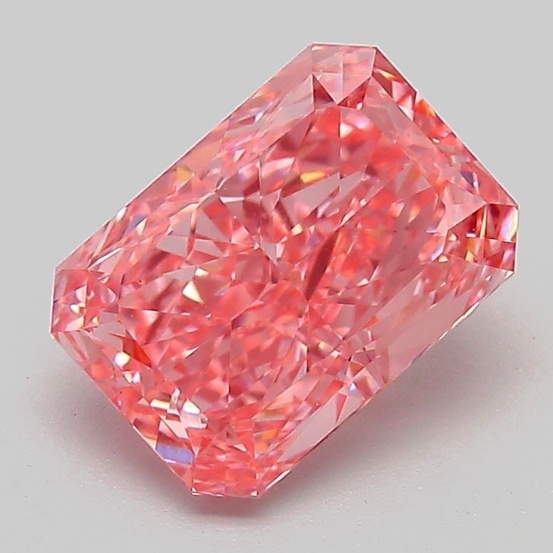 Loose Diamond - RADIANT 2.09ct Fancy Vivid Pink VVS2: Loose Diamond - RADIANT 2.09ct Fancy Vivid Pink VVS2 Source: This is a real non-mined Diamond that has been grown in a lab Shape: RADIANT Carats: 2.09 Color: Fancy Vivid Pink Certification: IGI Video: