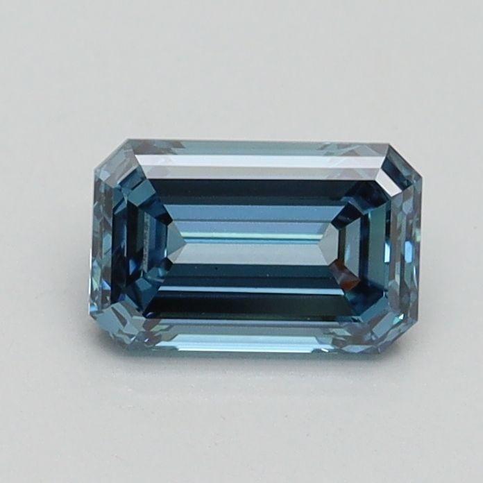 Loose Diamond - EMERALD 0.72ct Fancy Intense Blue VS1: Loose Diamond - EMERALD 0.72ct Fancy Intense Blue VS1 Source: This is a real non-mined Diamond that has been grown in a lab Shape: EMERALD Carats: 0.72 Color: Fancy Intense Blue Certification: IGI Vid
