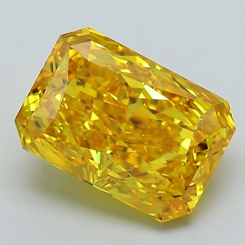 Loose Diamond - RADIANT 3.02ct Fancy Vivid Yellow VVS2: Loose Diamond - RADIANT 3.02ct Fancy Vivid Yellow VVS2 Source: This is a real non-mined Diamond that has been grown in a lab Shape: RADIANT Carats: 3.02 Color: Fancy Vivid Yellow Certification: IGI Vi