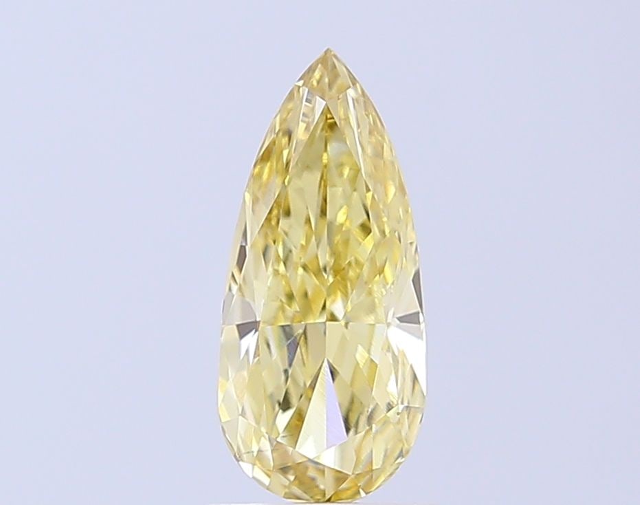 Loose Diamond - PEAR 1.58ct Fancy Yellow VS1: Loose Diamond - PEAR 1.58ct Fancy Yellow VS1 Source: This is a real non-mined Diamond that has been grown in a lab Shape: PEAR Carats: 1.58 Color: Fancy Yellow Certification: IGI Video: