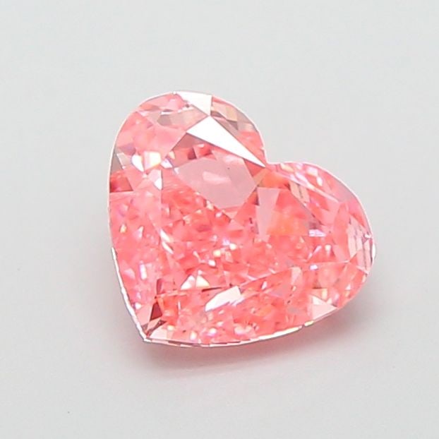 Loose Diamond - HEART 1.03ct Fancy Vivid Pink VS2: Loose Diamond - HEART 1.03ct Fancy Vivid Pink VS2 Source: This is a real non-mined Diamond that has been grown in a lab Shape: HEART Carats: 1.03 Color: Fancy Vivid Pink Certification: IGI Video: