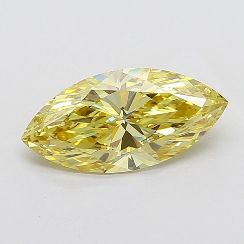 Loose Diamond - MARQUISE 2.8ct Fancy Intense Yellow VVS2: Loose Diamond - MARQUISE 2.8ct Fancy Intense Yellow VVS2 Source: This is a real non-mined Diamond that has been grown in a lab Shape: MARQUISE Carats: 2.8 Color: Fancy Intense Yellow Certification: IG
