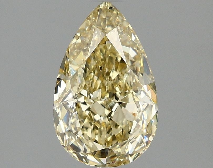 Loose Diamond - PEAR 1.56ct Fancy Yellow VVS2: Loose Diamond - PEAR 1.56ct Fancy Yellow VVS2 Source: This is a real non-mined Diamond that has been grown in a lab Shape: PEAR Carats: 1.56 Color: Fancy Yellow Certification: IGI Video: Video Link