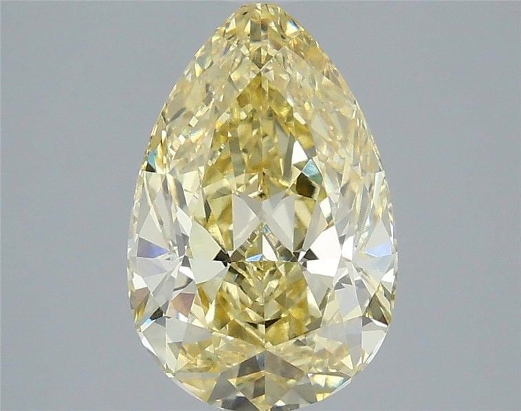 Loose Diamond - PEAR 3.09ct Fancy Intense Yellow VVS2: Loose Diamond - PEAR 3.09ct Fancy Intense Yellow VVS2 Source: This is a real non-mined Diamond that has been grown in a lab Shape: PEAR Carats: 3.09 Color: Fancy Intense Yellow Certification: IGI Vide