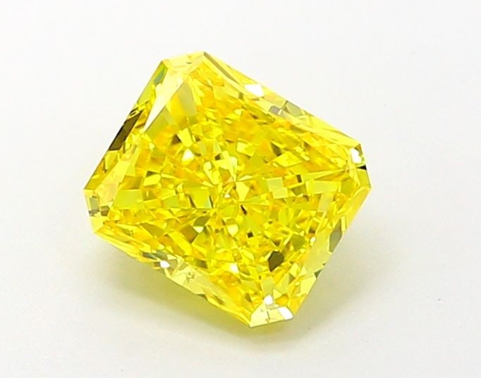 Loose Diamond - RADIANT 1.32ct Fancy Vivid Yellow VVS2: Loose Diamond - RADIANT 1.32ct Fancy Vivid Yellow VVS2 Source: This is a real non-mined Diamond that has been grown in a lab Shape: RADIANT Carats: 1.32 Color: Fancy Vivid Yellow Certification: IGI Vi