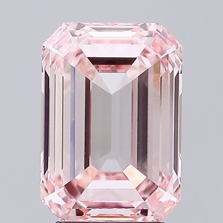 Loose Diamond - EMERALD 3.04ct Fancy Intense Pink VVS2: Loose Diamond - EMERALD 3.04ct Fancy Intense Pink VVS2 Source: This is a real non-mined Diamond that has been grown in a lab Shape: EMERALD Carats: 3.04 Color: Fancy Intense Pink Certification: IGI Vi