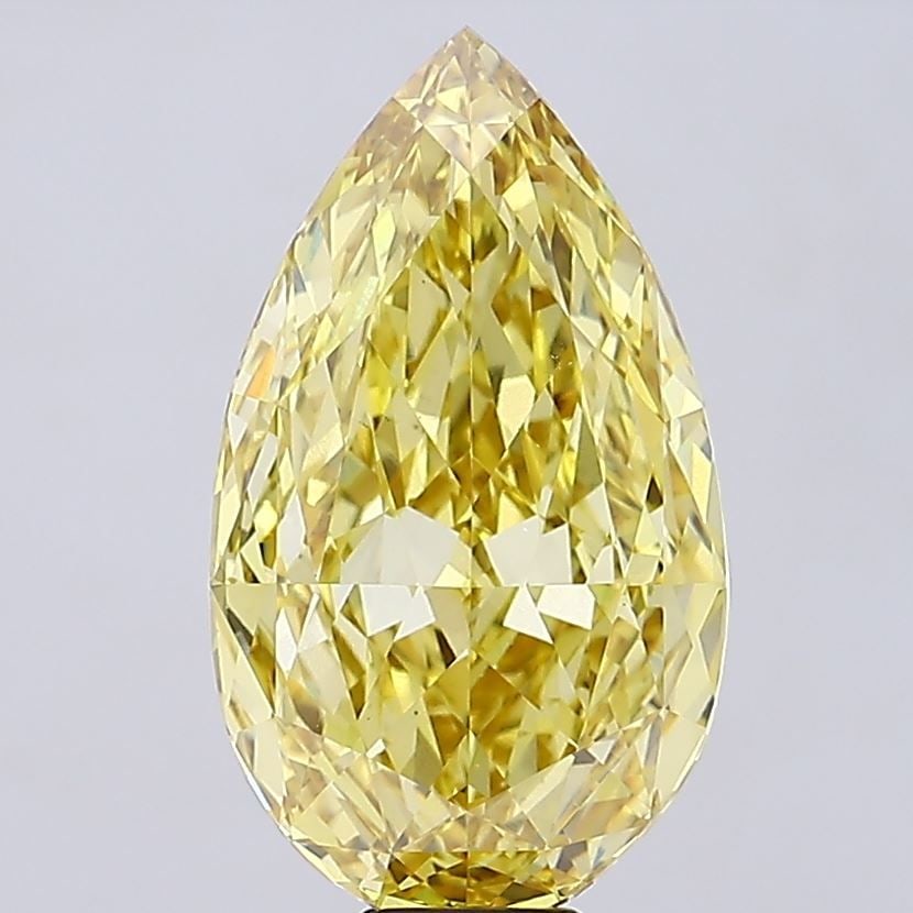 Loose Diamond - PEAR 18.08ct Fancy Intense Yellow VS1: Loose Diamond - PEAR 18.08ct Fancy Intense Yellow VS1 Source: This is a real non-mined Diamond that has been grown in a lab Shape: PEAR Carats: 18.08 Color: Fancy Intense Yellow Certification: IGI Vid