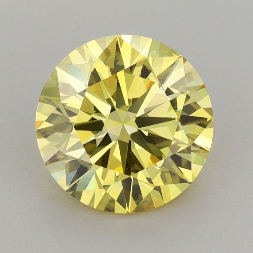 Ideal Loose Diamond - ROUND 2.0ct Fancy Vivid Yellow VS2: Ideal Loose Diamond - ROUND 2.0ct Fancy Vivid Yellow VS2 Source: This is a real non-mined Diamond that has been grown in a lab Shape: ROUND Carats: 2.0 Color: Fancy Vivid Yellow Certification: IGI The