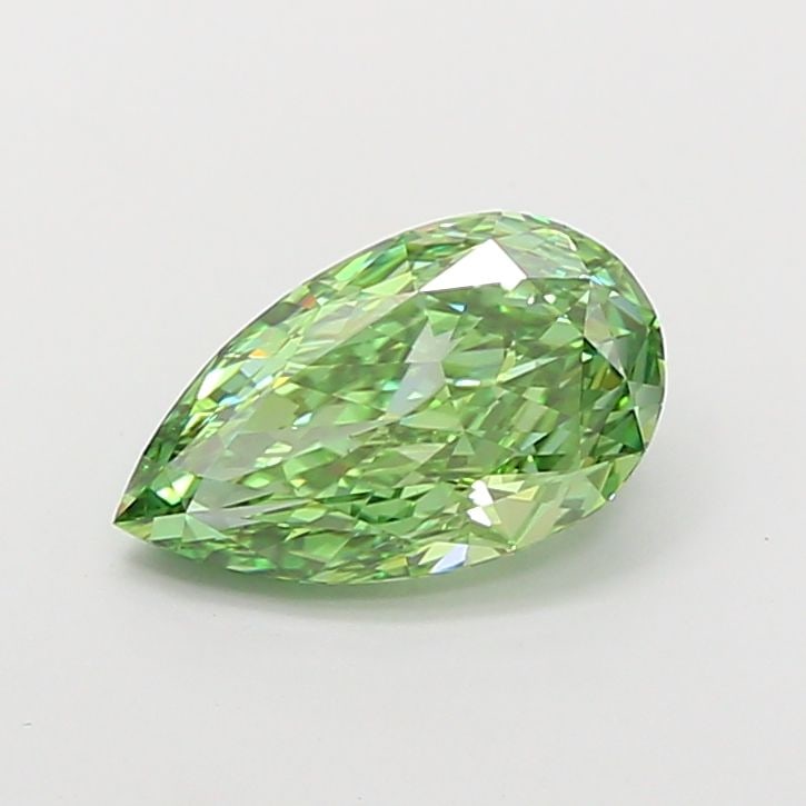 Loose Diamond - PEAR 2.53ct Fancy Vivid Green VS1: Loose Diamond - PEAR 2.53ct Fancy Vivid Green VS1 Source: This is a real non-mined Diamond that has been grown in a lab Shape: PEAR Carats: 2.53 Color: Fancy Vivid Green Certification: IGI Video: