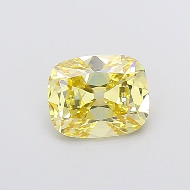 Loose Diamond - CUSHION MODIFIED 1.08ct Fancy Intense Yellow VVS2: Loose Diamond - CUSHION MODIFIED 1.08ct Fancy Intense Yellow VVS2 Source: This is a real non-mined Diamond that has been grown in a lab Shape: CUSHION MODIFIED Carats: 1.08 Color: Fancy Intense Yellow