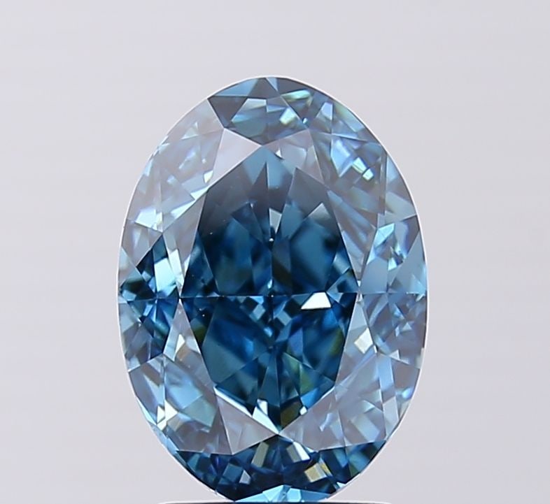 Loose Diamond - OVAL 3.01ct Fancy Vivid Blue VS1: Loose Diamond - OVAL 3.01ct Fancy Vivid Blue VS1 Source: This is a real non-mined Diamond that has been grown in a lab Shape: OVAL Carats: 3.01 Color: Fancy Vivid Blue Certification: IGI Video: