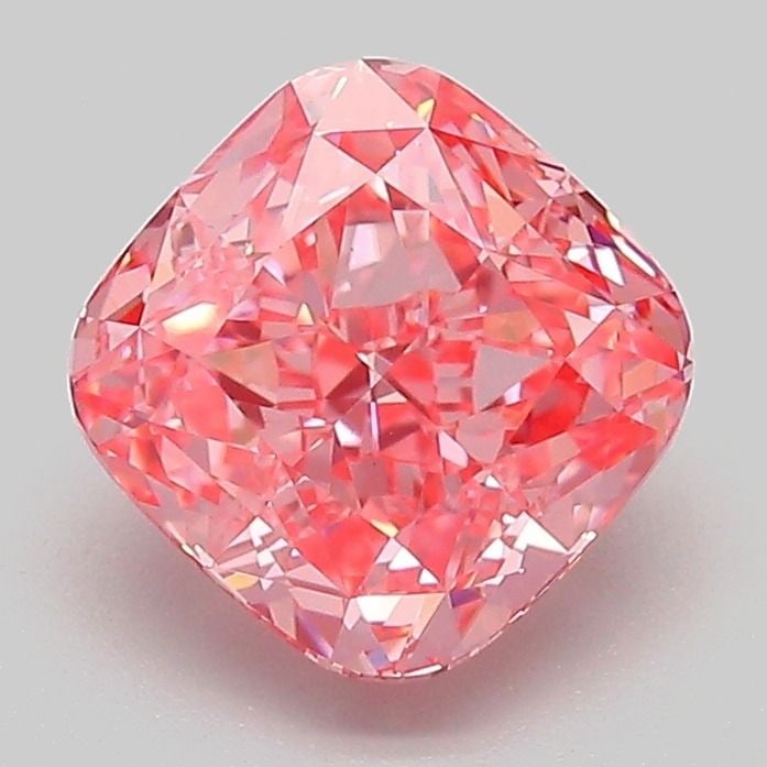 Loose Diamond - CUSHION MODIFIED 2.09ct Fancy Vivid Pink VS1: Loose Diamond - CUSHION MODIFIED 2.09ct Fancy Vivid Pink VS1 Source: This is a real non-mined Diamond that has been grown in a lab Shape: CUSHION MODIFIED Carats: 2.09 Color: Fancy Vivid Pink Certific