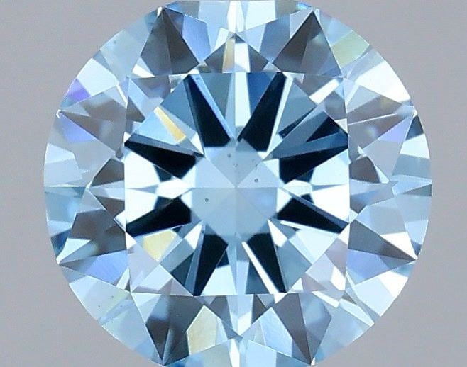 Loose Diamond - ROUND 1.5ct Fancy Vivid Blue VS2: Loose Diamond - ROUND 1.5ct Fancy Vivid Blue VS2 Source: This is a real non-mined Diamond that has been grown in a lab Shape: ROUND Carats: 1.5 Color: Fancy Vivid Blue Certification: IGI Video: