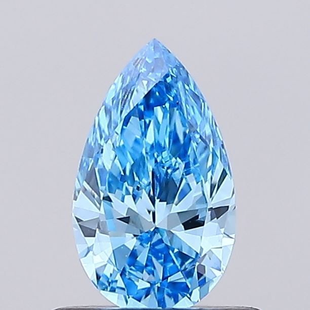 Loose Diamond - PEAR 0.48ct Fancy Vivid Blue VS1: Loose Diamond - PEAR 0.48ct Fancy Vivid Blue VS1 Source: This is a real non-mined Diamond that has been grown in a lab Shape: PEAR Carats: 0.48 Color: Fancy Vivid Blue Certification: IGI Video: