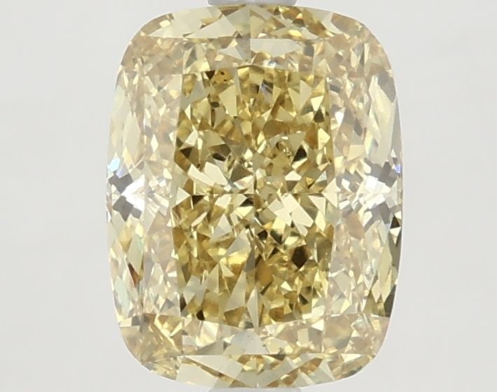 Loose Diamond - CUSHION MODIFIED 2.56ct Fancy Intense Yellow VS1: Loose Diamond - CUSHION MODIFIED 2.56ct Fancy Intense Yellow VS1 Source: This is a real non-mined Diamond that has been grown in a lab Shape: CUSHION MODIFIED Carats: 2.56 Color: Fancy Intense Yellow 