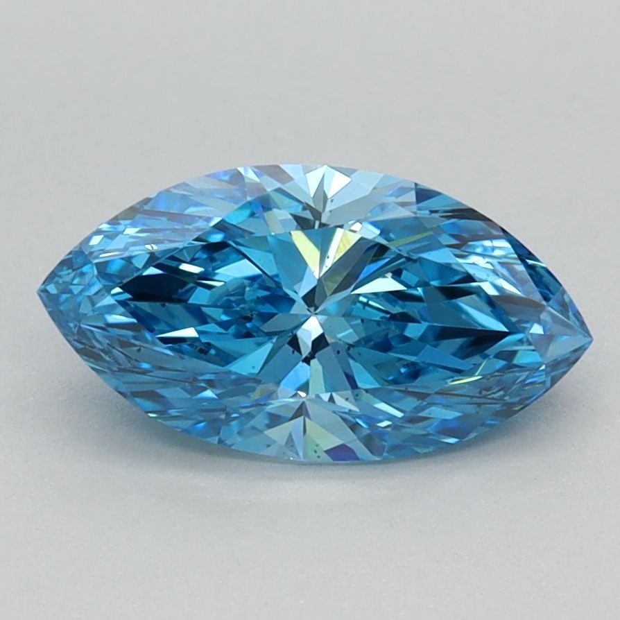 Loose Diamond - MARQUISE 1.0ct Fancy Vivid Blue VS2: Loose Diamond - MARQUISE 1.0ct Fancy Vivid Blue VS2 Source: This is a real non-mined Diamond that has been grown in a lab Shape: MARQUISE Carats: 1.0 Color: Fancy Vivid Blue Certification: IGI Video: