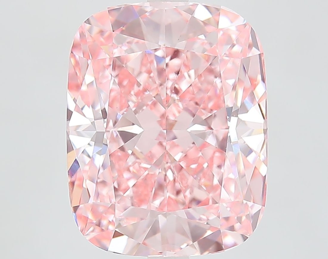 Loose Diamond - CUSHION MODIFIED 8.01ct Fancy Vivid Pink VVS2: Loose Diamond - CUSHION MODIFIED 8.01ct Fancy Vivid Pink VVS2 Source: This is a real non-mined Diamond that has been grown in a lab Shape: CUSHION MODIFIED Carats: 8.01 Color: Fancy Vivid Pink Certifi