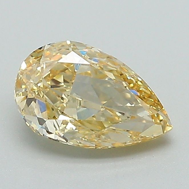 Loose Diamond - PEAR 1.01ct Fancy Yellow VVS2: Loose Diamond - PEAR 1.01ct Fancy Yellow VVS2 Source: This is a real non-mined Diamond that has been grown in a lab Shape: PEAR Carats: 1.01 Color: Fancy Yellow Certification: IGI Video: