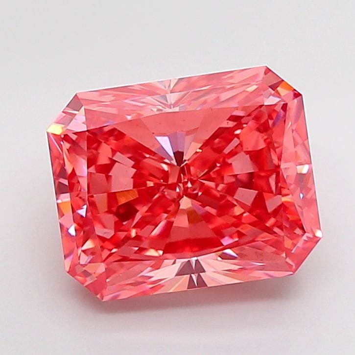 Loose Diamond - RADIANT 7.05ct Fancy Vivid Pink VS2: Loose Diamond - RADIANT 7.05ct Fancy Vivid Pink VS2 Source: This is a real non-mined Diamond that has been grown in a lab Shape: RADIANT Carats: 7.05 Color: Fancy Vivid Pink Certification: IGI Video: