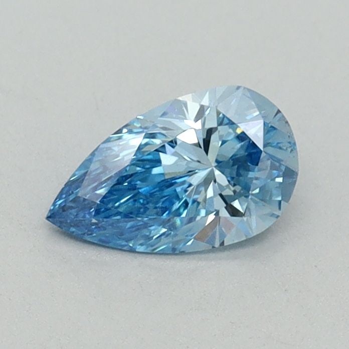 Loose Diamond - PEAR 0.46ct Fancy Vivid Blue VS2: Loose Diamond - PEAR 0.46ct Fancy Vivid Blue VS2 Source: This is a real non-mined Diamond that has been grown in a lab Shape: PEAR Carats: 0.46 Color: Fancy Vivid Blue Certification: IGI Video: