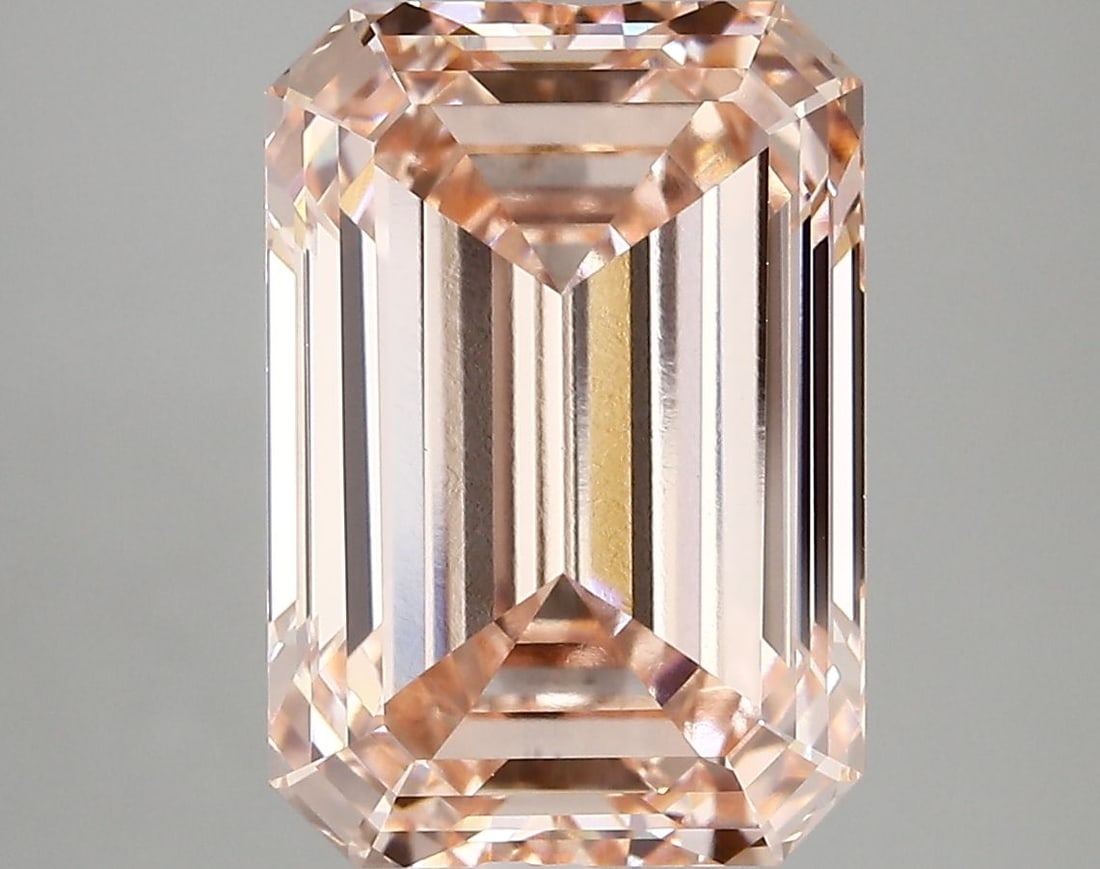 Loose Diamond - EMERALD 6.49ct Fancy Intense Yellow Pink VVS2: Loose Diamond - EMERALD 6.49ct Fancy Intense Yellow Pink VVS2 Source: This is a real non-mined Diamond that has been grown in a lab Shape: EMERALD Carats: 6.49 Color: Fancy Intense Yellow Pink Certifi