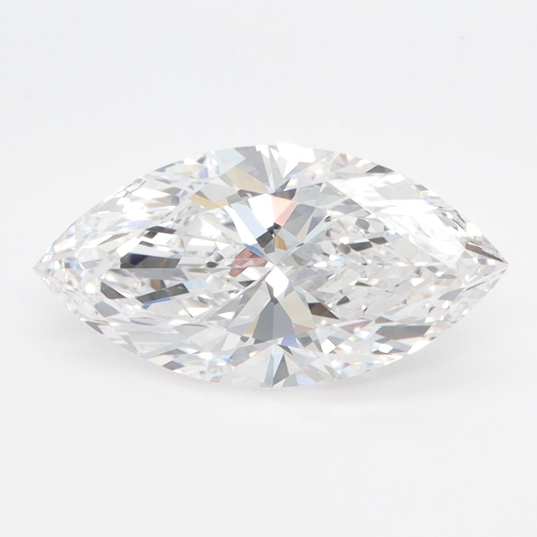 Loose Diamond - MARQUISE 2.05ct D IF: Loose Diamond - MARQUISE 2.05ct D IF Source: This is a real non-mined Diamond that has been grown in a lab Shape: MARQUISE Carats: 2.05 Color: D Clarity: IF Certification: IGI The Diamond Depot Guaran