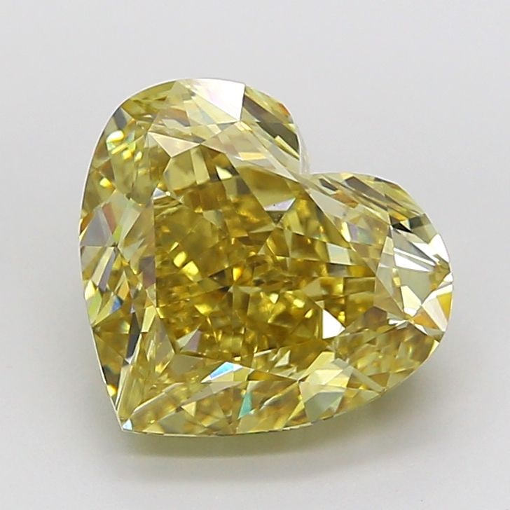 Loose Diamond - HEART 6.5ct Fancy Intense Brownish Yellow VVS2: Loose Diamond - HEART 6.5ct Fancy Intense Brownish Yellow VVS2 Source: This is a real non-mined Diamond that has been grown in a lab Shape: HEART Carats: 6.5 Color: Fancy Intense Brownish Yellow