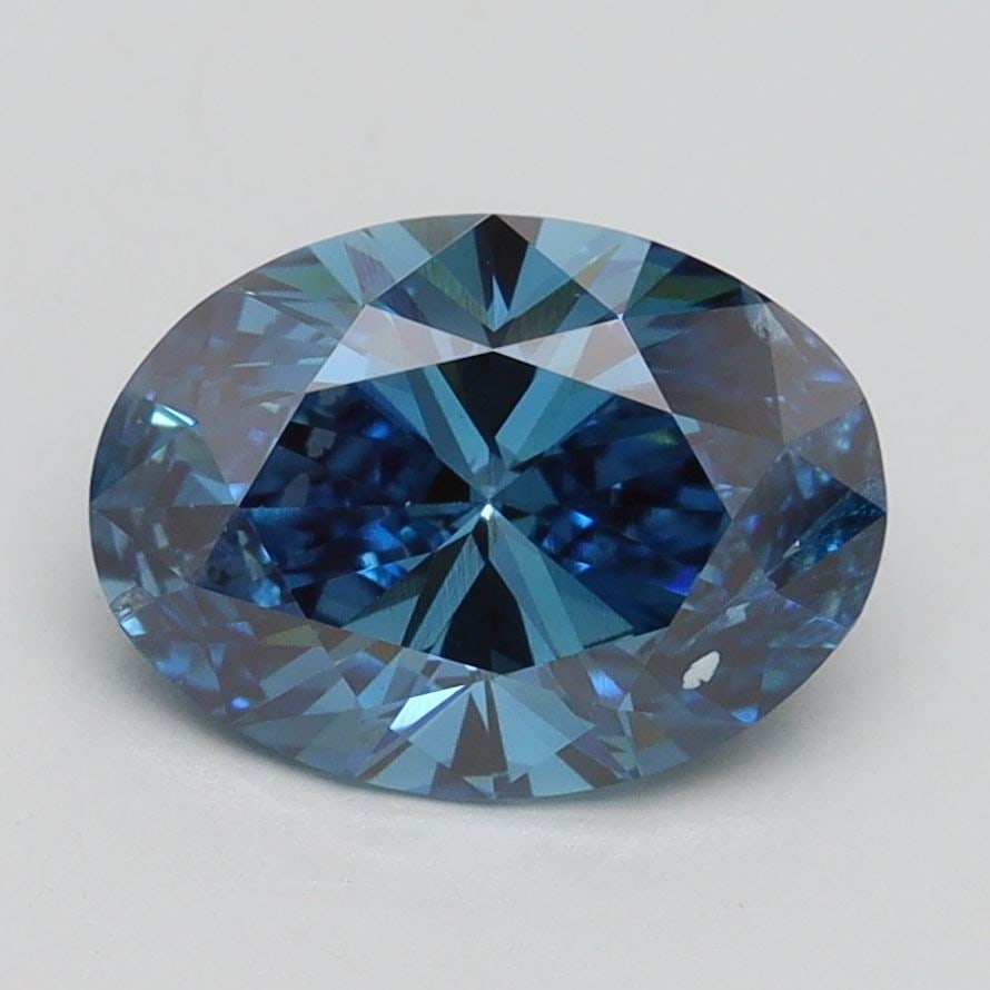 Loose Diamond - OVAL 1.8ct Fancy Vivid Blue SI2 (1 of 1)