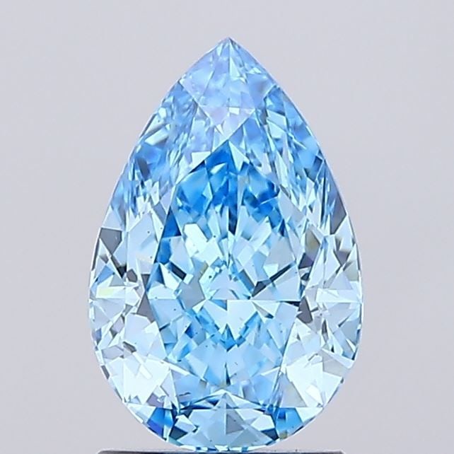 Loose Diamond - PEAR 2.0ct Fancy Vivid Blue VS2: Loose Diamond - PEAR 2.0ct Fancy Vivid Blue VS2 Source: This is a real non-mined Diamond that has been grown in a lab Shape: PEAR Carats: 2.0 Color: Fancy Vivid Blue Certification: IGI Video: