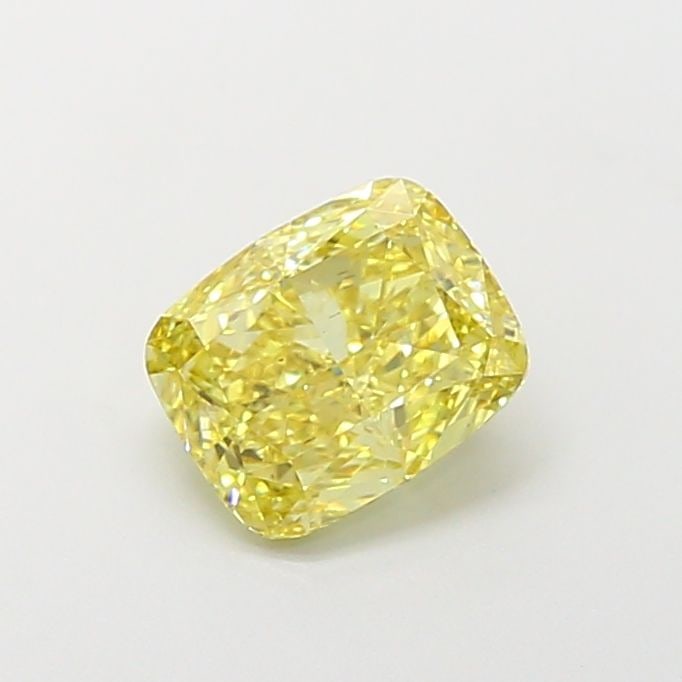 Loose Diamond - CUSHION MODIFIED 1.78ct Fancy Intense Yellow VS1: Loose Diamond - CUSHION MODIFIED 1.78ct Fancy Intense Yellow VS1 Source: This is a real non-mined Diamond that has been grown in a lab Shape: CUSHION MODIFIED Carats: 1.78 Color: Fancy Intense Yellow 