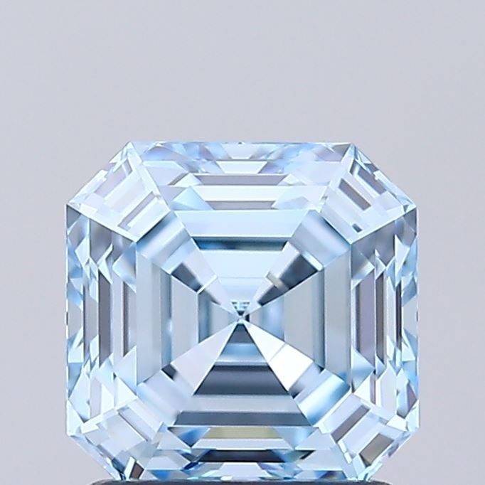 Loose Diamond - ASSCHER 1.54ct Fancy Intense Blue IF: Loose Diamond - ASSCHER 1.54ct Fancy Intense Blue IF Source: This is a real non-mined Diamond that has been grown in a lab Shape: ASSCHER Carats: 1.54 Color: Fancy Intense Blue Certification: IGI Vide