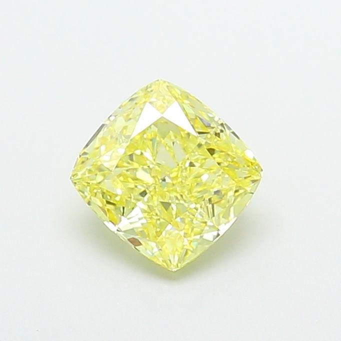 Loose Diamond - CUSHION MODIFIED 1.64ct Fancy Intense Yellow VS1: Loose Diamond - CUSHION MODIFIED 1.64ct Fancy Intense Yellow VS1 Source: This is a real non-mined Diamond that has been grown in a lab Shape: CUSHION MODIFIED Carats: 1.64 Color: Fancy Intense Yellow 