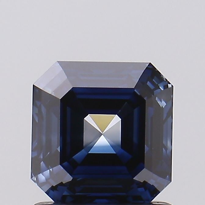 Loose Diamond - ASSCHER 1.12ct Fancy Deep Blue VS1: Loose Diamond - ASSCHER 1.12ct Fancy Deep Blue VS1 Source: This is a real non-mined Diamond that has been grown in a lab Shape: ASSCHER Carats: 1.12 Color: Fancy Deep Blue Certification: NONE Video: