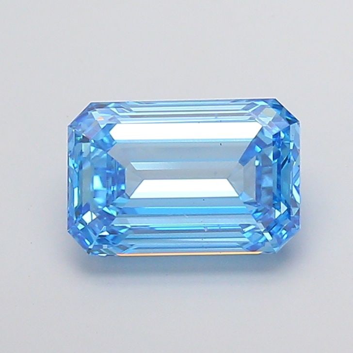 Loose Diamond - EMERALD 4.01ct Fancy Vivid Blue SI1: Loose Diamond - EMERALD 4.01ct Fancy Vivid Blue SI1 Source: This is a real non-mined Diamond that has been grown in a lab Shape: EMERALD Carats: 4.01 Color: Fancy Vivid Blue Certification: IGI Video: