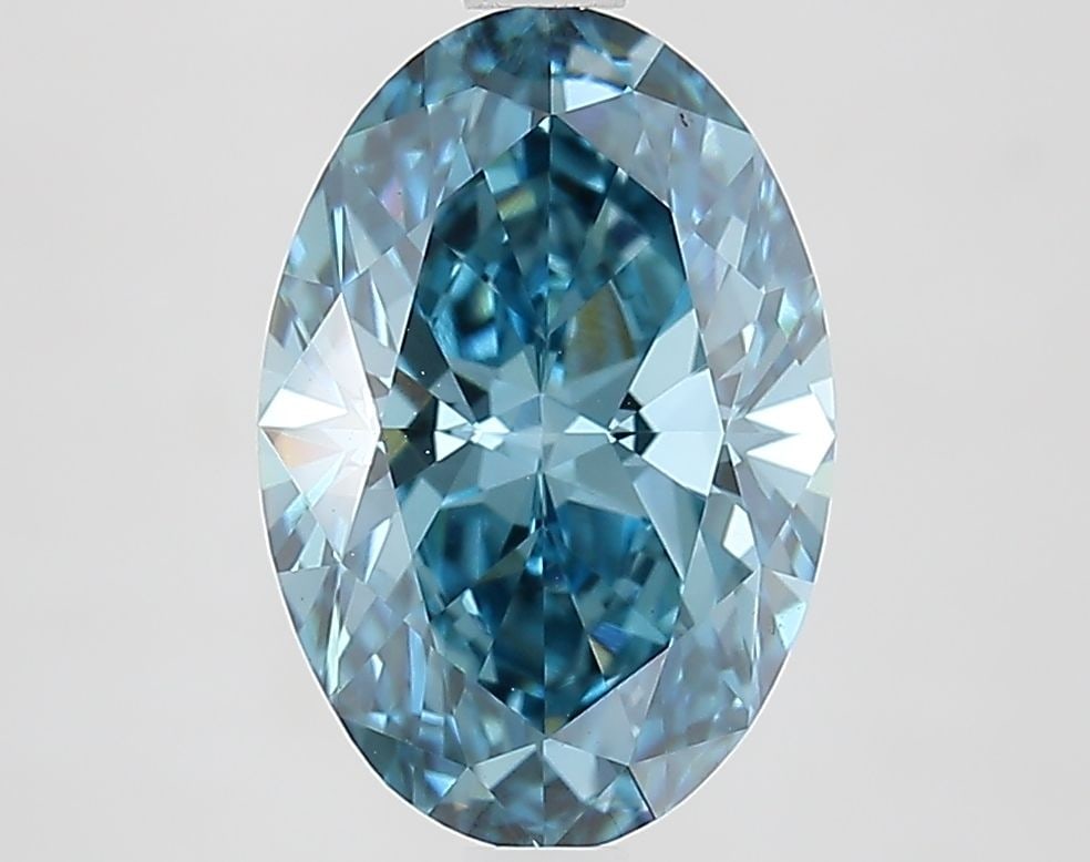 Loose Diamond - OVAL 2.68ct Fancy Vivid Blue VS1: Loose Diamond - OVAL 2.68ct Fancy Vivid Blue VS1 Source: This is a real non-mined Diamond that has been grown in a lab Shape: OVAL Carats: 2.68 Color: Fancy Vivid Blue Certification: IGI Video:
