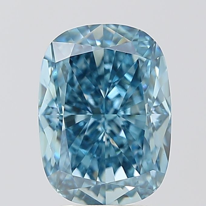 Loose Diamond - CUSHION MODIFIED 4.02ct Fancy Vivid Blue VS1: Loose Diamond - CUSHION MODIFIED 4.02ct Fancy Vivid Blue VS1 Source: This is a real non-mined Diamond that has been grown in a lab Shape: CUSHION MODIFIED Carats: 4.02 Color: Fancy Vivid Blue Certific