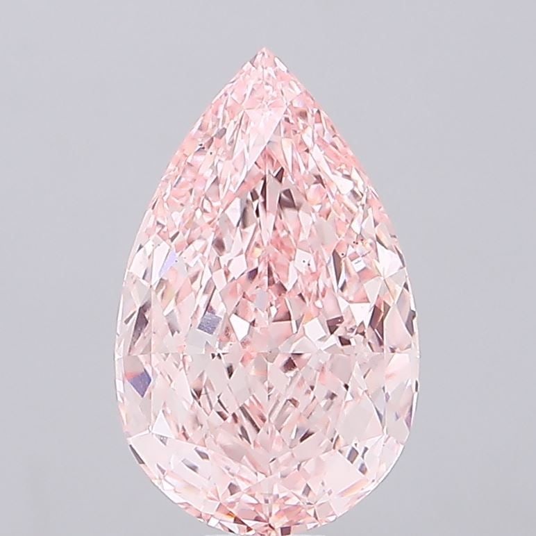 Loose Diamond - PEAR 17.6ct Fancy Vivid Pink VS2: Loose Diamond - PEAR 17.6ct Fancy Vivid Pink VS2 Source: This is a real non-mined Diamond that has been grown in a lab Shape: PEAR Carats: 17.6 Color: Fancy Vivid Pink Certification: IGI Video: