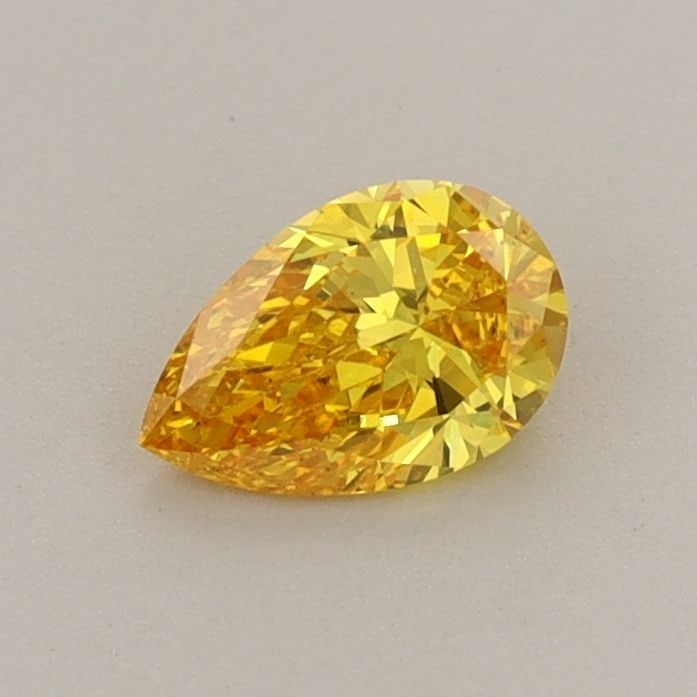 Loose Diamond - PEAR 0.43ct Fancy Vivid Yellow VS1: Loose Diamond - PEAR 0.43ct Fancy Vivid Yellow VS1 Source: This is a real non-mined Diamond that has been grown in a lab Shape: PEAR Carats: 0.43 Color: Fancy Vivid Yellow Certification: IGI Video: